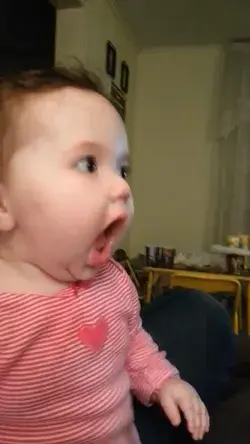 Baby eating video