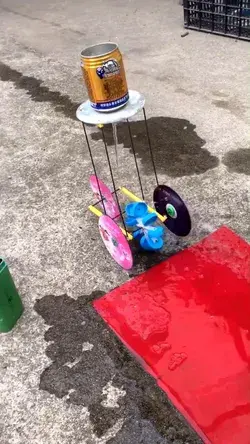 Water-powered craft car - physics for student