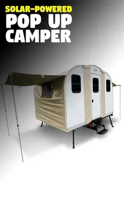 Solar-powered pop-up camper trailer Camp365