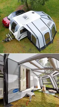 PRIMA Discovery Air Awning Adds Usable Space to Bailey Caravans 