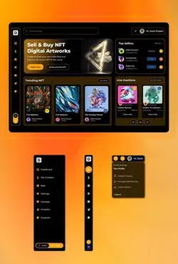 NFT Auction Marketplace Dashboard