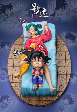 Dragon Ball Goku and Bulma Statue | Dim Model Studios