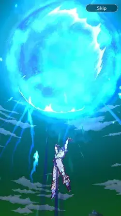 Spirit bomb Goku vs Frieza summon animation