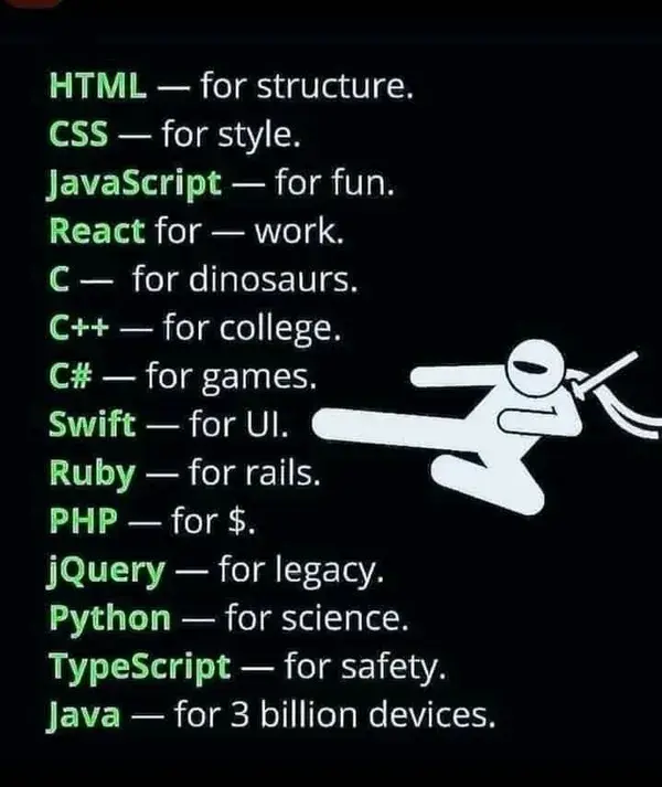 Computer science languages | IG: ruhteel