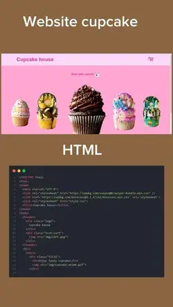 Website cupcake design using html and css.mp4