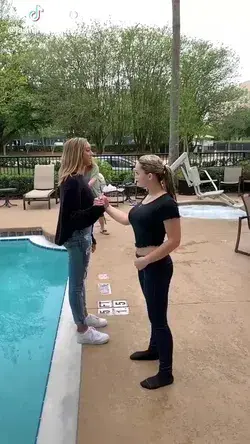 funny prank tik tok to do if you have a pool