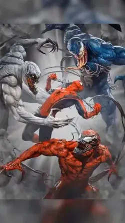 Spider Man Venom Fight Marvel Comics