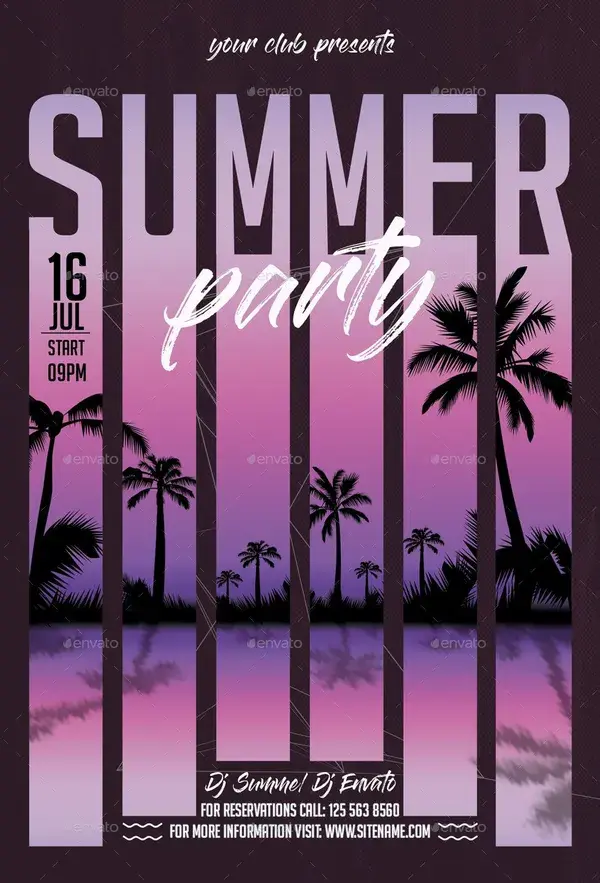 Summer Party Bundle, Print Templates | GraphicRiver