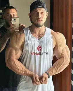 Ramon Dino MASSIVE Arms and Forearms. Tree Trunk Veins