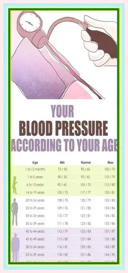 THE RIGHT BLOOD PRESSURE LEVEL ACCORDING TO AGE AND GENDER