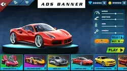 Car Selection Menu UI Design | Car Racing Game | Graphics guru