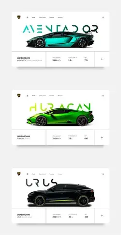 LAMBORGHINI Webdesign