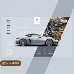 Nice Porsche Cayman poster