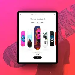 website design for skateboard store