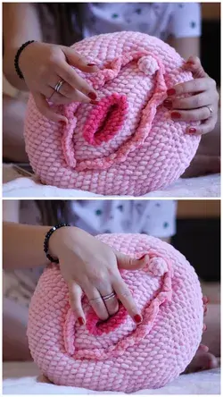 Crochet vulva Valentine pattern pdf amigurumi vagina pillow | Etsy