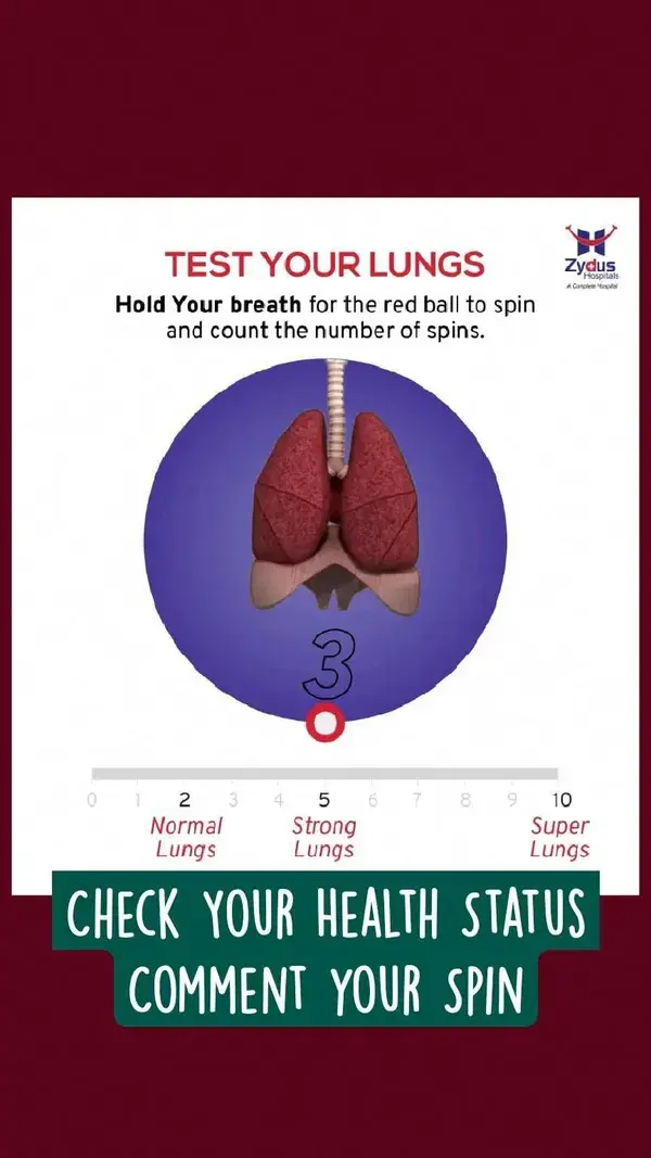 Check Your Health Status |  Comment your Spin | Test your Lungs