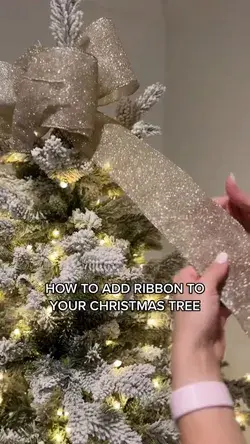 Christmas tree decor ideas how to add ribbon to your christmas tree christmas tree decor decor tips