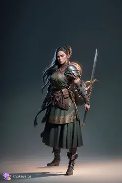 ⭐ Legends Unveiled: 3D Art of History 🗻Art&Female Warrior