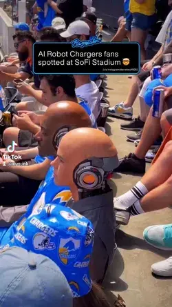 Al Robot Chargers fans spotted at SoFi Stadium  #robot #robotics #robots #technology #engineer #ai