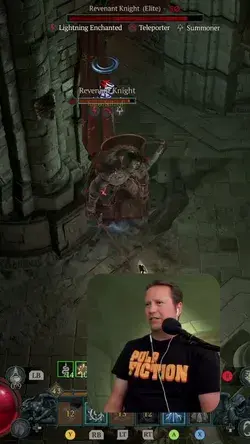 This Knight in the Cathedral of Light Capstone Dungeon would not let my Druid get away!  Diablo 4