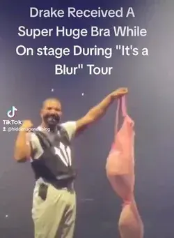 Wow! Drake received massive bra during 'It's a Blur' tour.