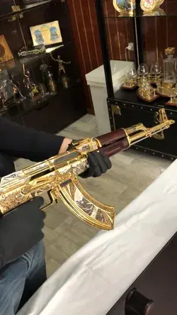 Golden Assault Rifle AK - PEGASUS LEADERS