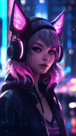 Kawaii cyberpunk girl