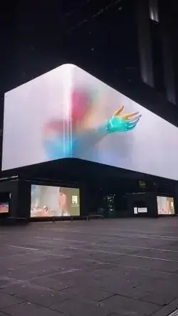 Scary Augmented Reality Billboard! 🔥🤯 Follow us for more video