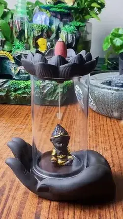 Backflow Waterfall Incense Burner Holder Home Decor