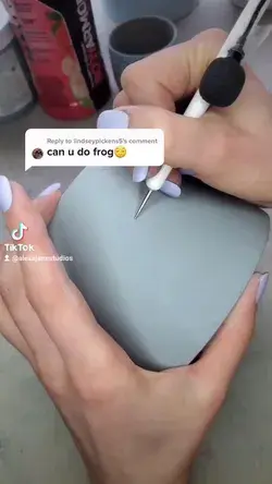 ASMR- Clay Carving FROG