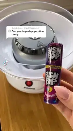 Push pop cotton candy asmr!