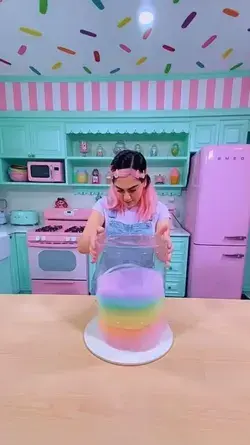 Cotton candy cake