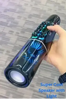 Speaker with lights that go to music