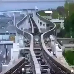 Fascinating to watch the rail switching on this monorail track in Japan - even better in time lapse!