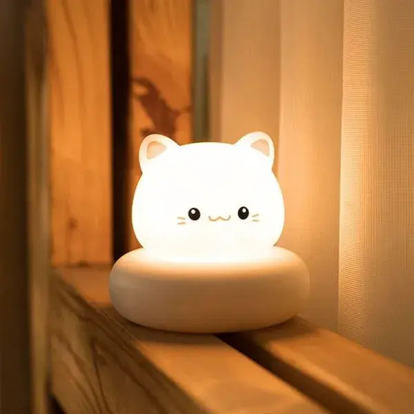 Cute Animals Night Light - cat