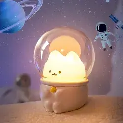 1 PC Space Bunny / Cat LED öövalgusti - Space cat