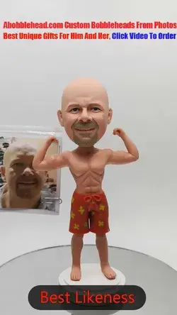 Custom Bobbleheads Beach Swimming Trunks