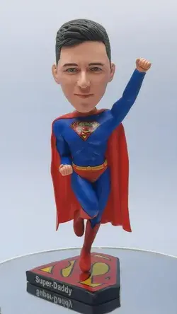 Custom Superman Bobbleheads As Gifts For Boyfriend, Boss, Classmate, Father, Grandpa From Photos