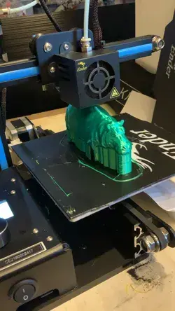 Creating 3D printed hippo 