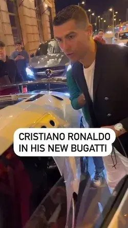 Ronaldo has a Bugatti