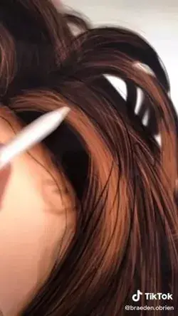 how to draw hair in procreate