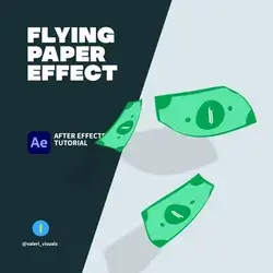 Flying Paper Effect. After Effects Tutorial