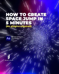 How To Create Space Jump In 5 Minutes (No Plugins Required). After Effects Tutorial