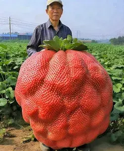 Giant strawberry🍓🍓🍓🍓