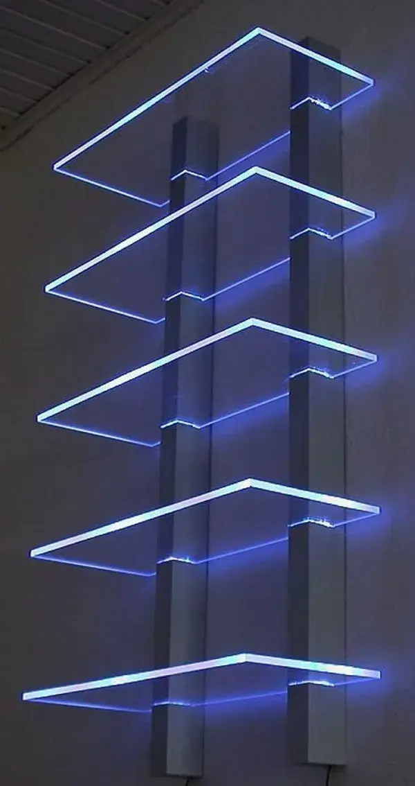 Design LED shelf ideal for CD's or DVD's