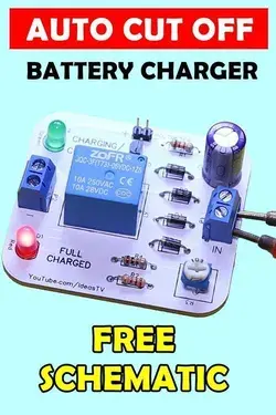 12V Battery Charger Circuit With Auto Cut OFF & ON (PCB Automatic)