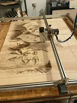 Laser photo engraving