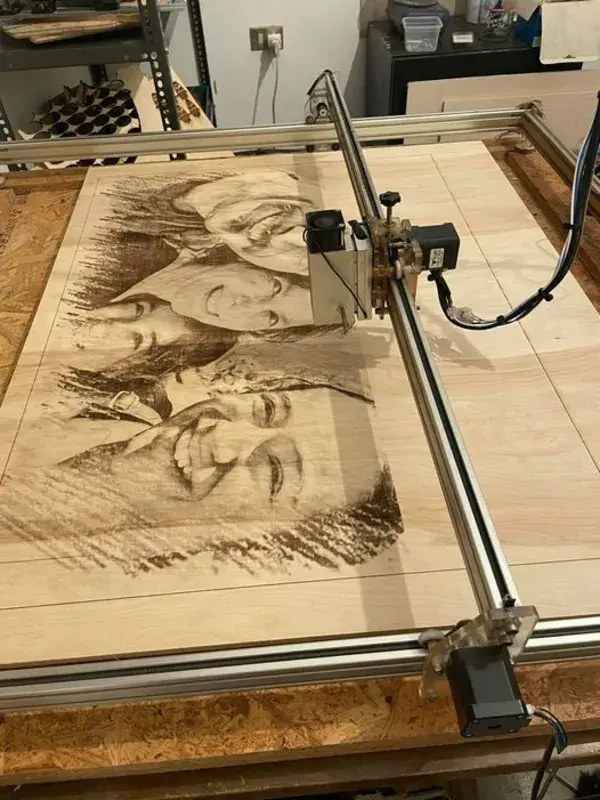 Laser photo engraving