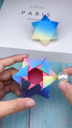 How to made a 3D Hexagon Foldable Origami? - Paper Crafts