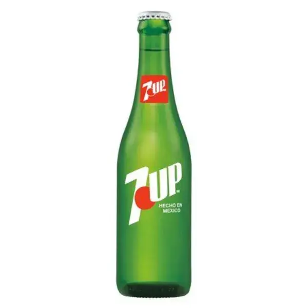 7up - Made in Mexico, 12 fl oz glass bottle, Size:355 mL